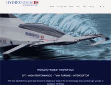 Tablet Screenshot of hydrofoil.com